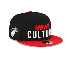 New Era NBA Men's Miami Heat 2023 City Edition 9FIFTY Adjustable Snapback Hat