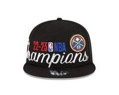 New Era NBA Men's Denver Nuggets 2023 NBA Finals Champions Locker Room 9FIFTY Snapback Hat One Size