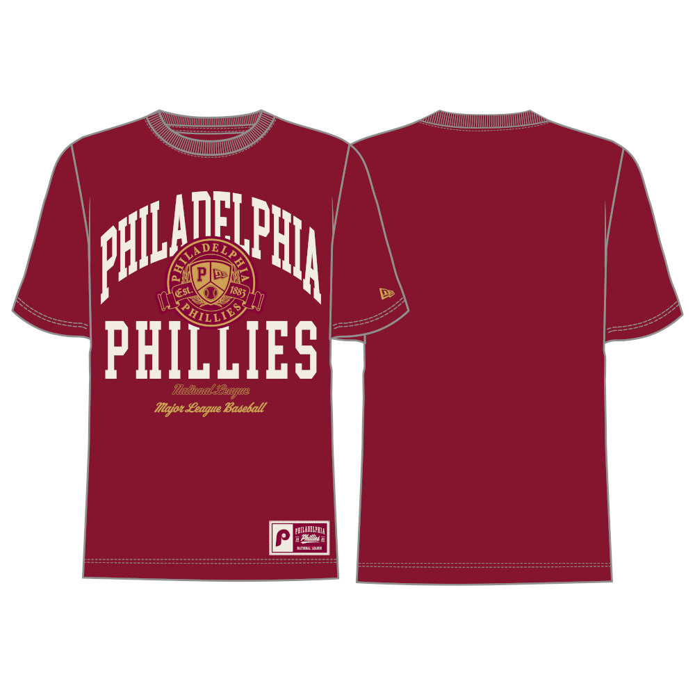New Era MLB Men's Philadelphia Phillies Letterman Classic T-Shirt