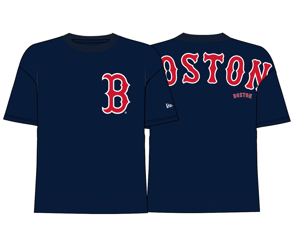 New Era MLB Men's Boston Red Sox Back Print Over sized T-Shirt