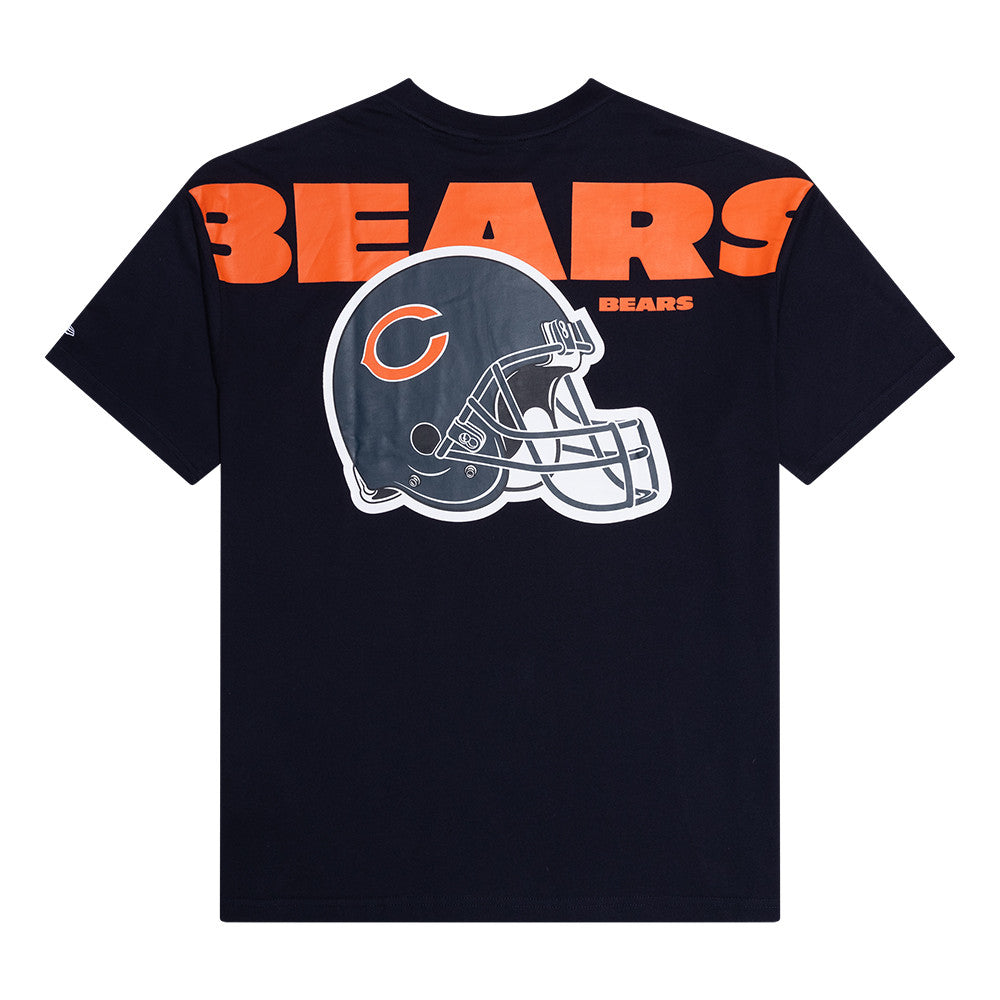 New Era NFL Men's Chicago Bears Back Print Over sized T-Shirt