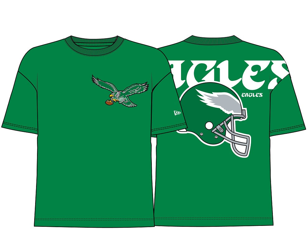 New Era NFL Men's Philadelphia Eagles Back Print Over sized T-Shirt