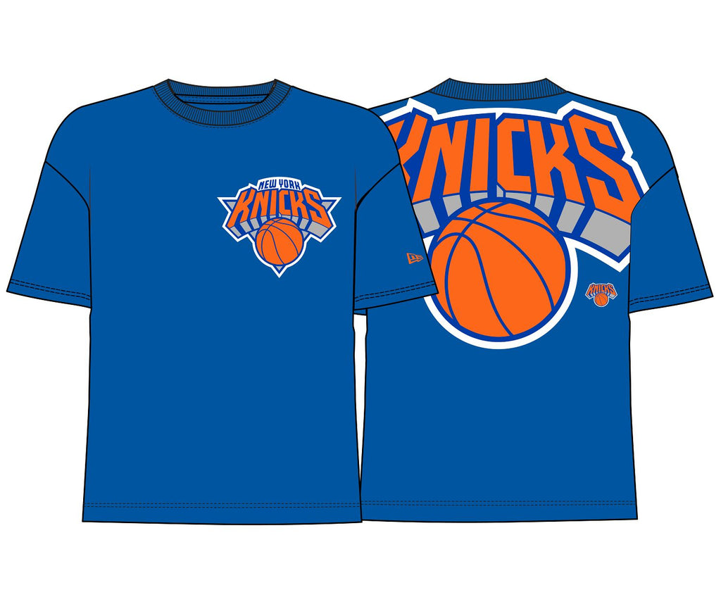 New Era NBA Men's New York Knicks Back Print Over sized T-Shirt