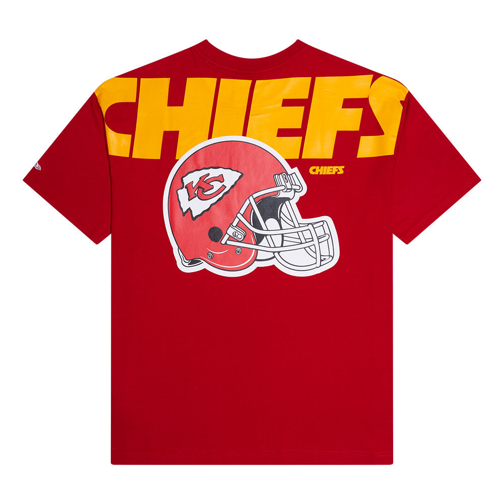 New Era NFL Men's Kansas City Chiefs Back Print Over sized T-Shirt