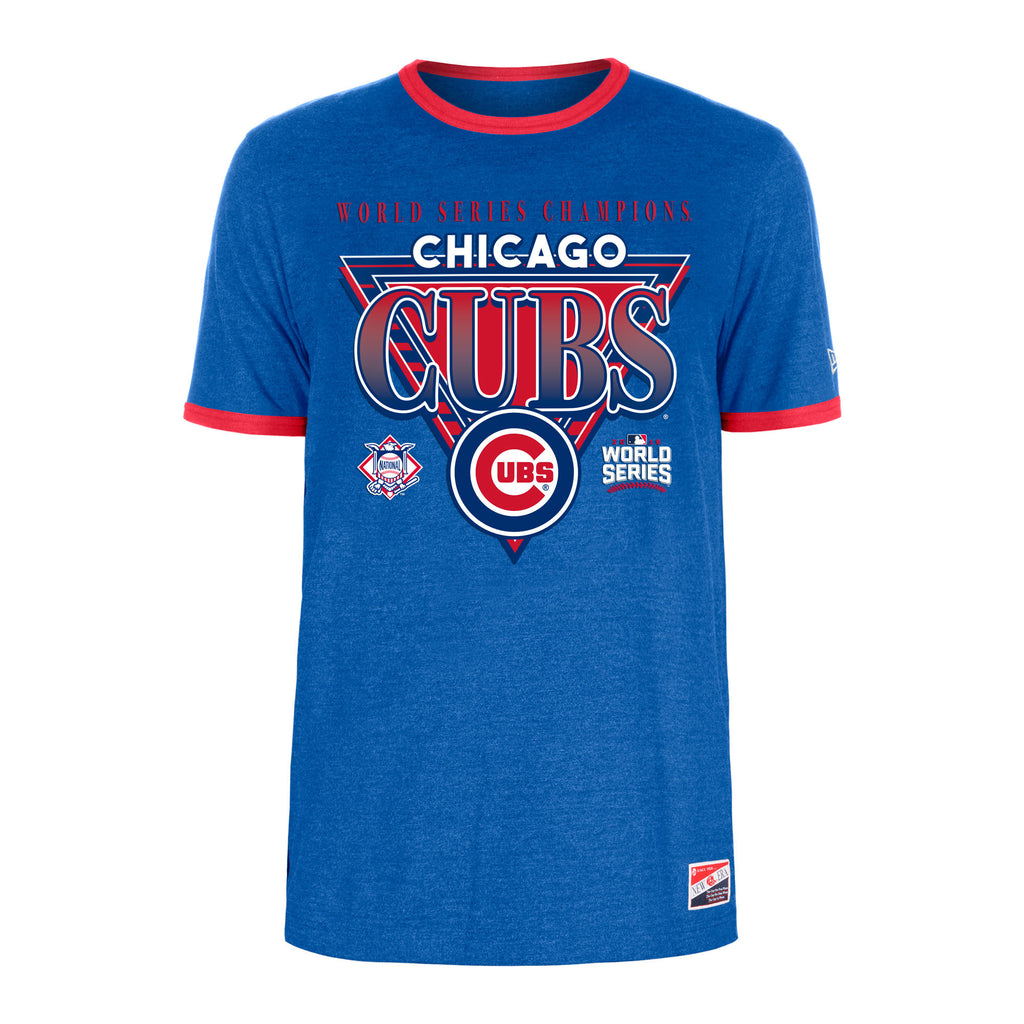 New Era MLB Men's Chicago Cubs Classic Ringer World Series T-Shirt