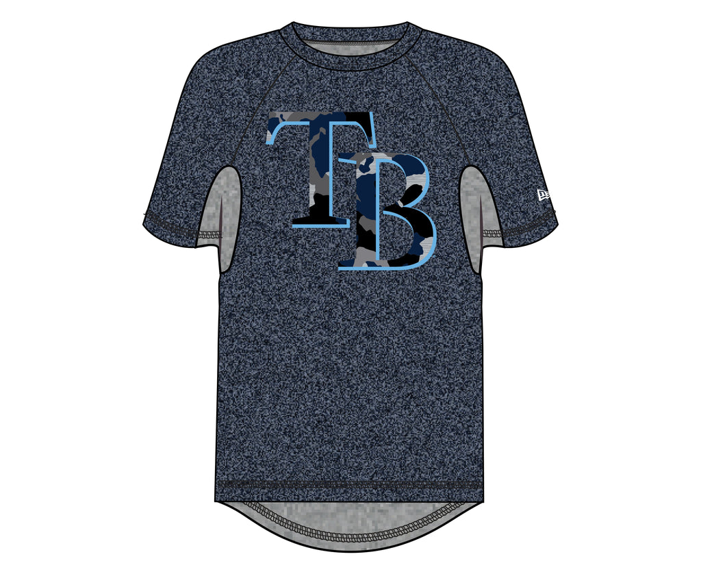 New Era MLB Men's Tampa Bay Rays Camo Logo T-Shirt