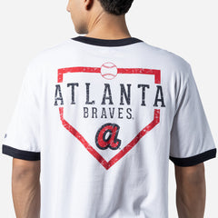 New Era MLB Men's Atlanta Braves Cooperstown Collection Classic Ringer T-Shirt