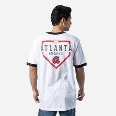 New Era MLB Men's Atlanta Braves Cooperstown Collection Classic Ringer T-Shirt