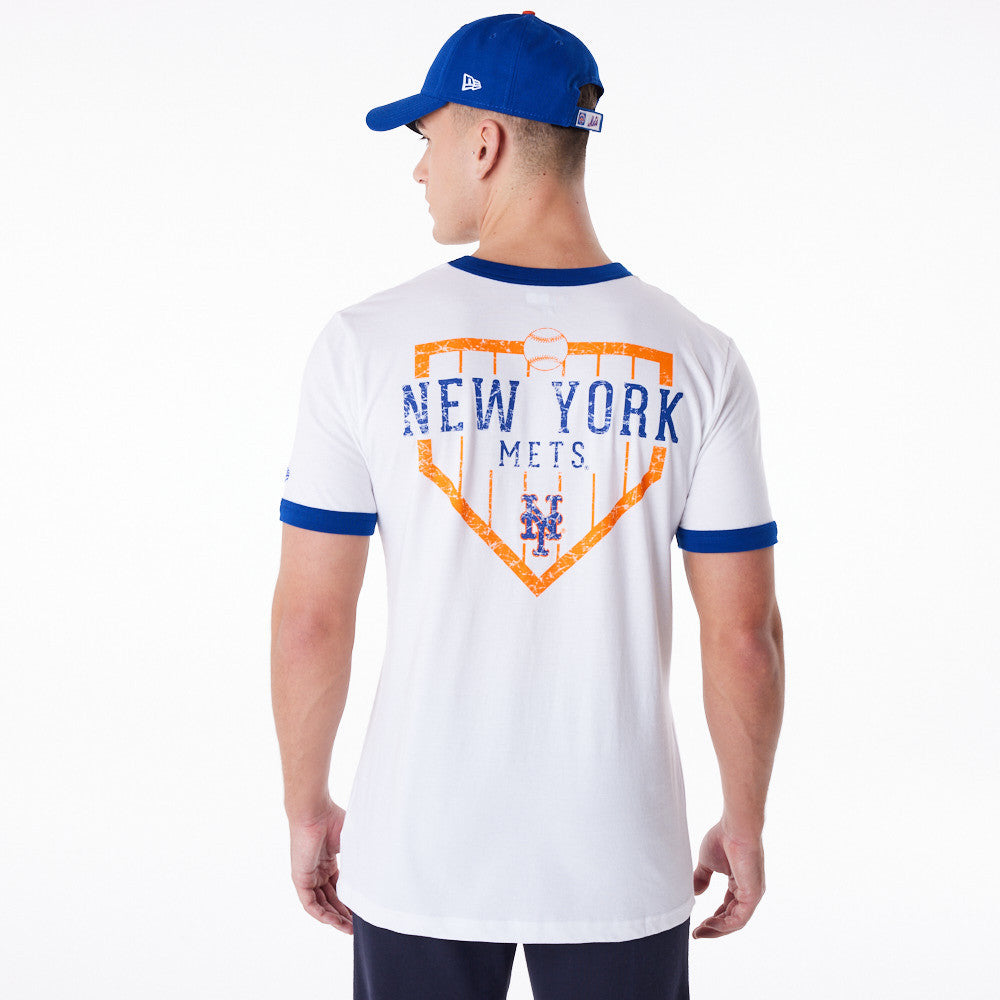 New Era MLB Men's New York Mets Cooperstown Collection Classic Ringer T-Shirt