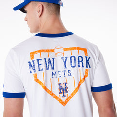 New Era MLB Men's New York Mets Cooperstown Collection Classic Ringer T-Shirt