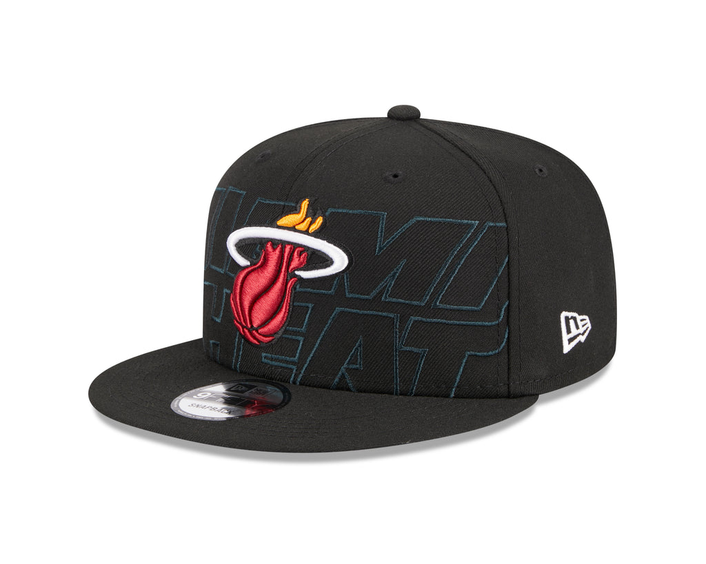 Miami Heat New Era 2022/23 City Edition Official 9FIFTY Snapback Adjustable  Hat - Black