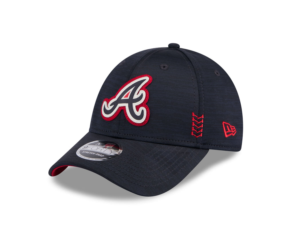 New Era MLB Men's Atlanta Braves "A" Logo 2024 Clubhouse 9FORTY Adjustable Snapback Hat