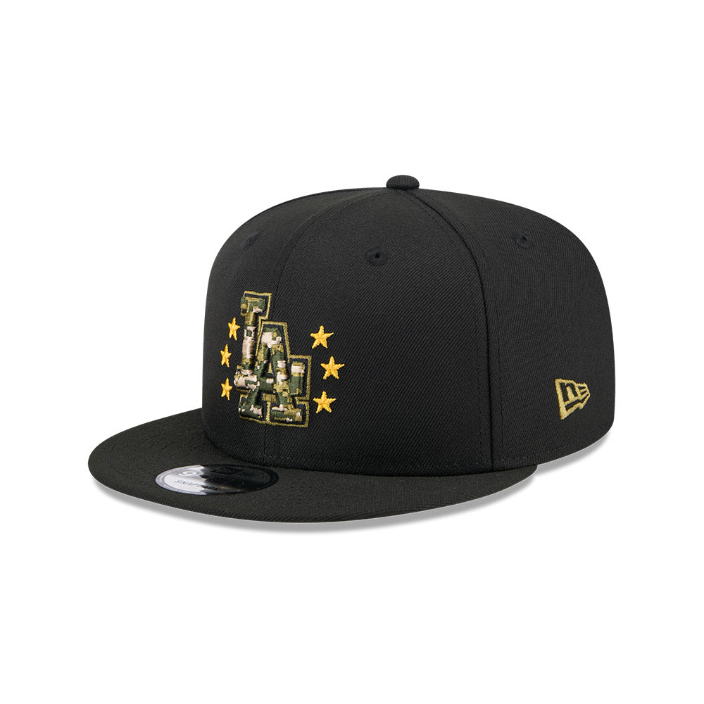 New Era MLB Men's Los Angeles Dodgers 2024 Armed Forces Day Black 9FIFTY Adjustable Hat (Copy)