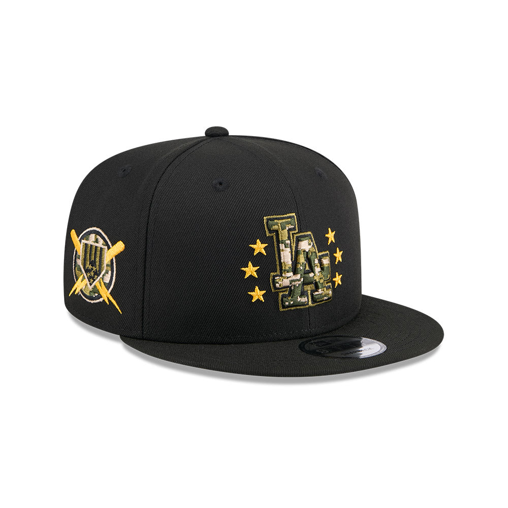 New Era MLB Men's Los Angeles Dodgers 2024 Armed Forces Day Black 9FIFTY Adjustable Hat (Copy)