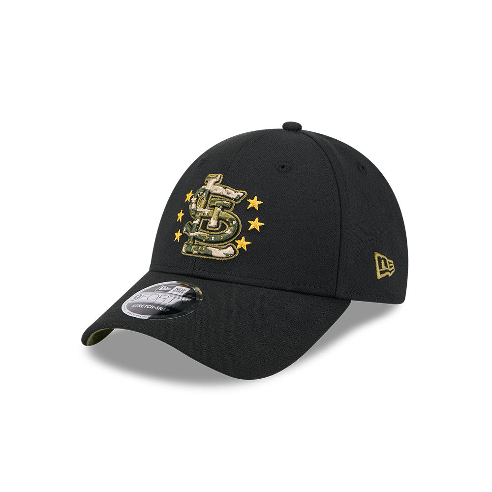 New Era MLB Men's St. Louis Cardinals 2024 Armed Forces Day Black 9FORTY Adjustable Hat