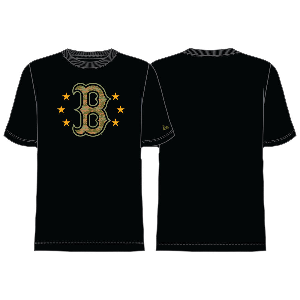 New Era MLB Men's Boston Red Sox 2024 Armed Forces T-Shirt Black
