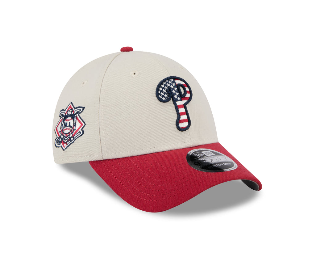 New Era MLB Men's Philadelphia Phillies 2024 Fourth of July 9FORTY Stretch-Snap Hat