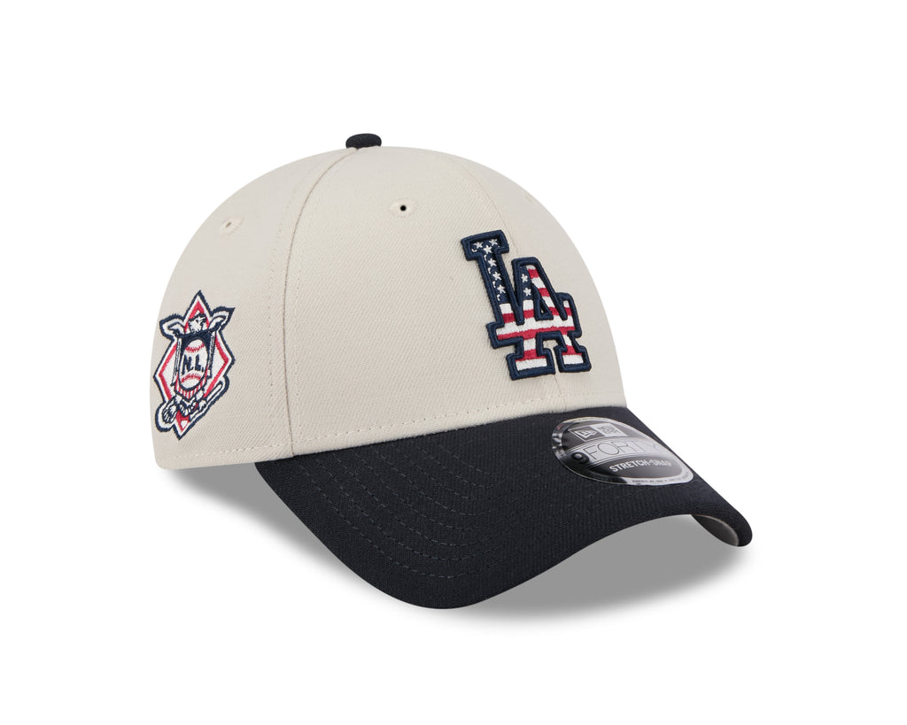 New Era MLB Men's Los Angeles Dodgers 2024 Fourth of July 9FORTY Stretch-Snap Hat