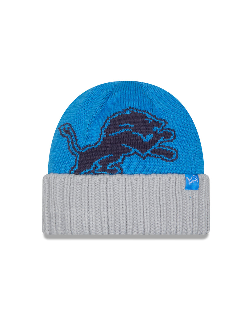 New Era Detroit Lions Oversized Logo Beanie