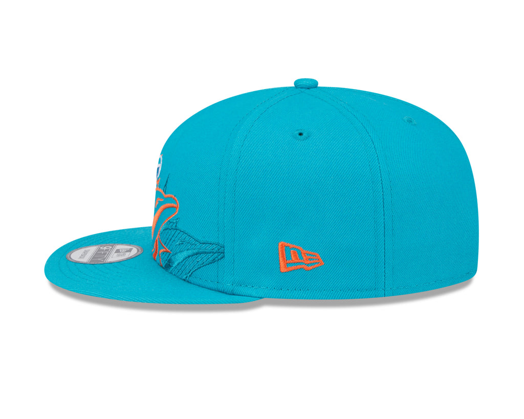 New Era NFL Men's Miami Dolphins Team Shadow 9FIFTY Snapback Hat OSFM