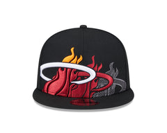 New Era NBA Men's Miami Heat Team Shadow 9FIFTY Snapback Hat OSFM