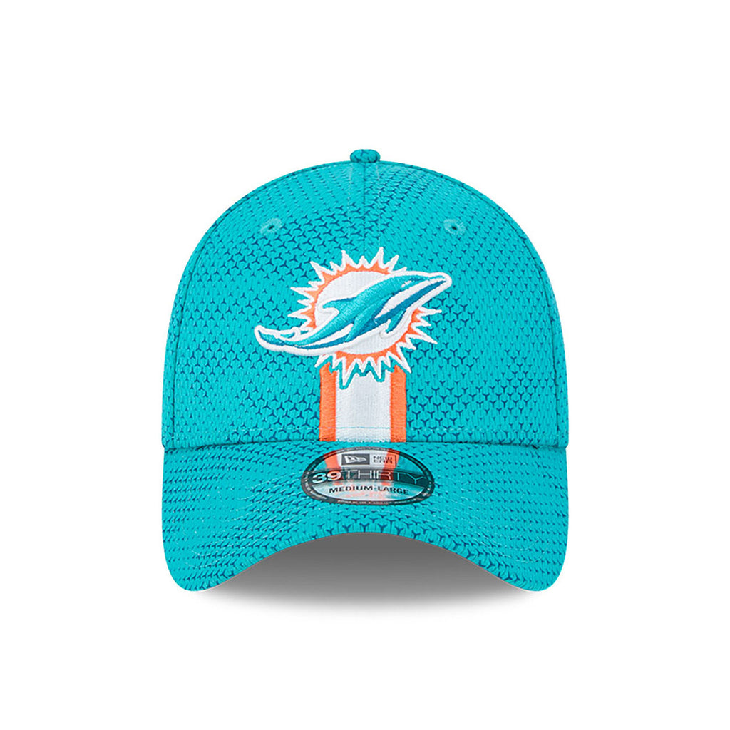 New Era NFL Men's Miami Dolphins 2024 Sideline 39THIRTY Flex Hat Aqua