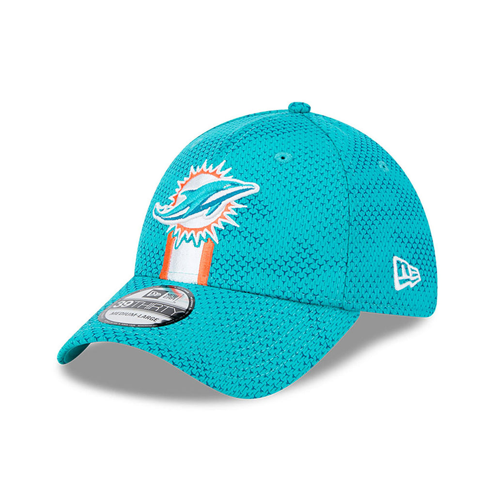 New Era NFL Men's Miami Dolphins 2024 Sideline 39THIRTY Flex Hat Aqua