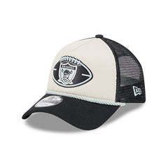 New Era NFL Men's Las Vegas Raiders 2024 Sideline Historic 9FORTY Trucker Snapback Hat