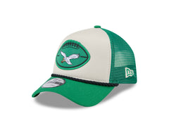 New Era NFL Men's Philadelphia Eagles 2024 Sideline Historic 9FORTY Trucker Snapback Hat