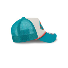 New Era NFL Men's Miami Dolphins 2024 Sideline Historic 9FORTY Trucker Snapback Hat