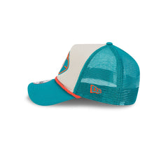 New Era NFL Men's Miami Dolphins 2024 Sideline Historic 9FORTY Trucker Snapback Hat