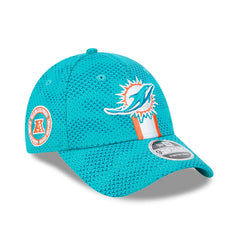 New Era NFL Men's Miami Dolphins 2024 Sideline 9FORTY Adjustable Hat Aqua