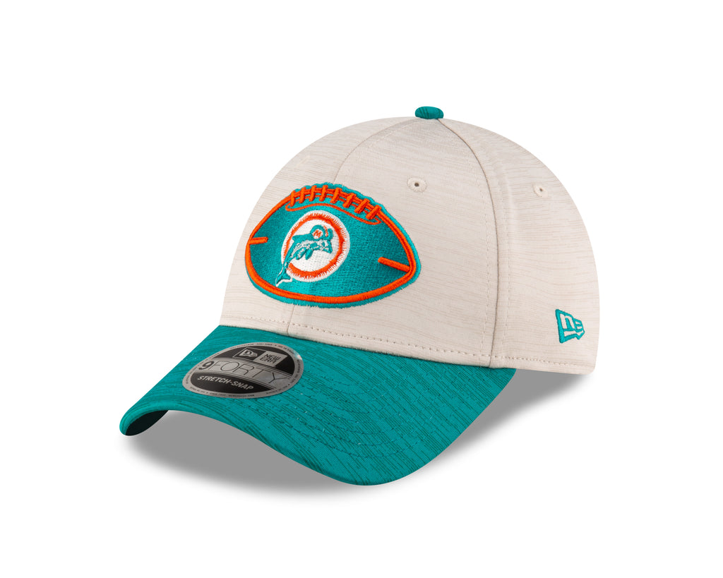 New Era NFL Men's Miami Dolphins 2024 Sideline Historic 9FORTY Snapback Hat