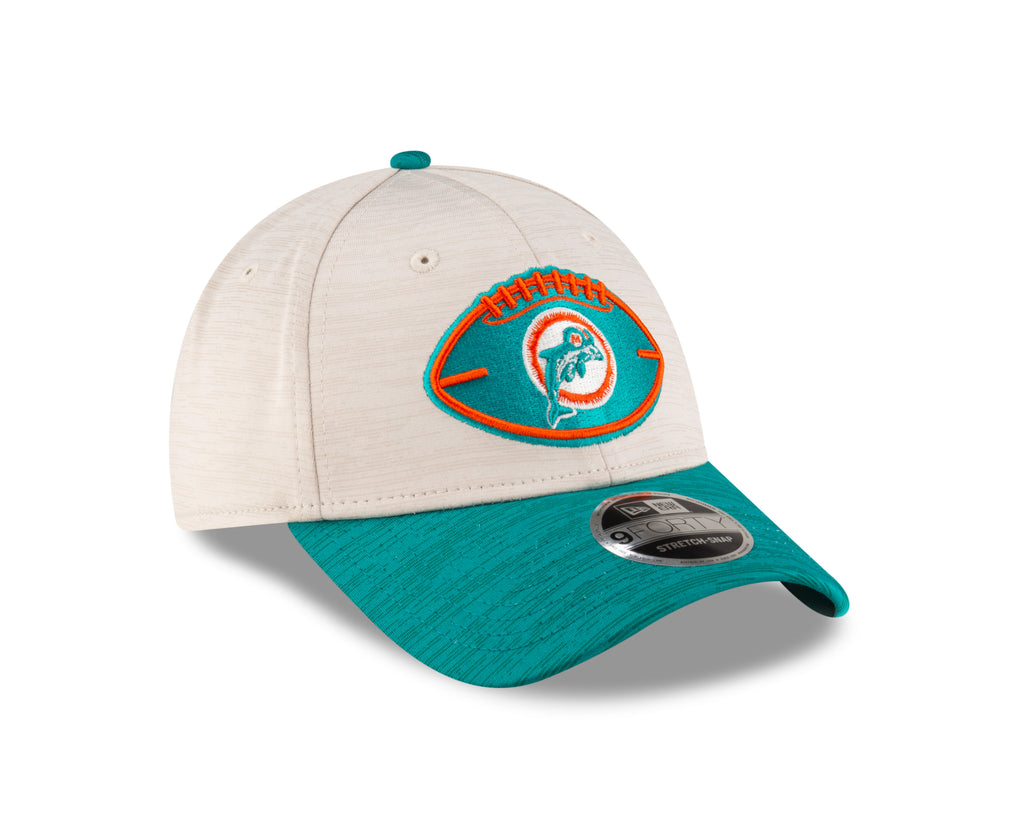 New Era NFL Men's Miami Dolphins 2024 Sideline Historic 9FORTY Snapback Hat