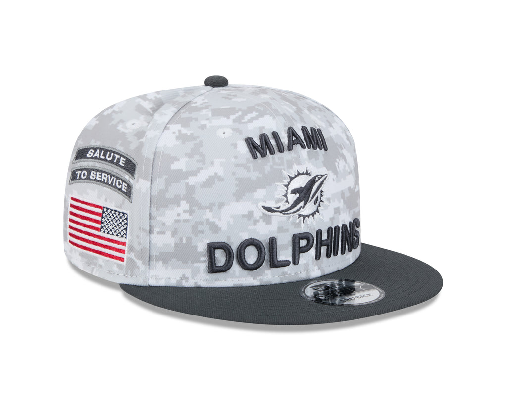 New Era NFL Men's Miami Dolphins 2024 Salute To Service 9FIFTY Snapback Hat