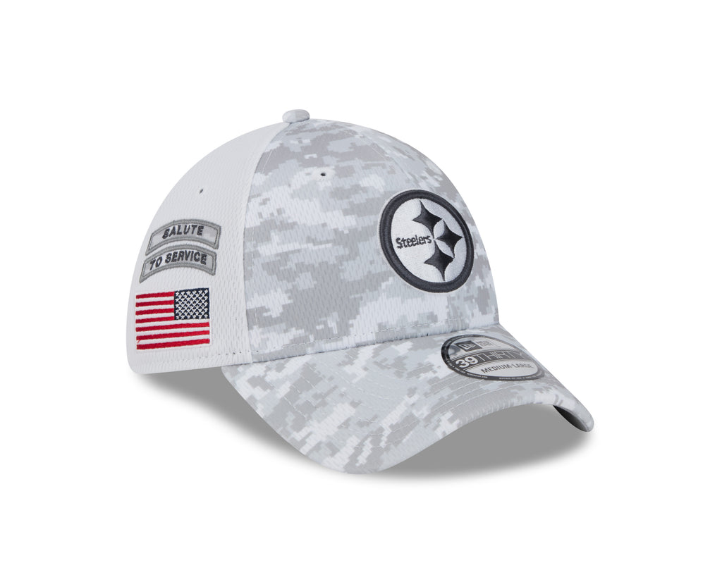 New Era NFL Men's Pittsburgh Steelers 2024 Salute To Service 39THIRTY Flex Hat