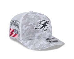 New Era NFL Men's Miami Dolphins 2024 Salute To Service 9SEVENTY Stretch-Snap Hat