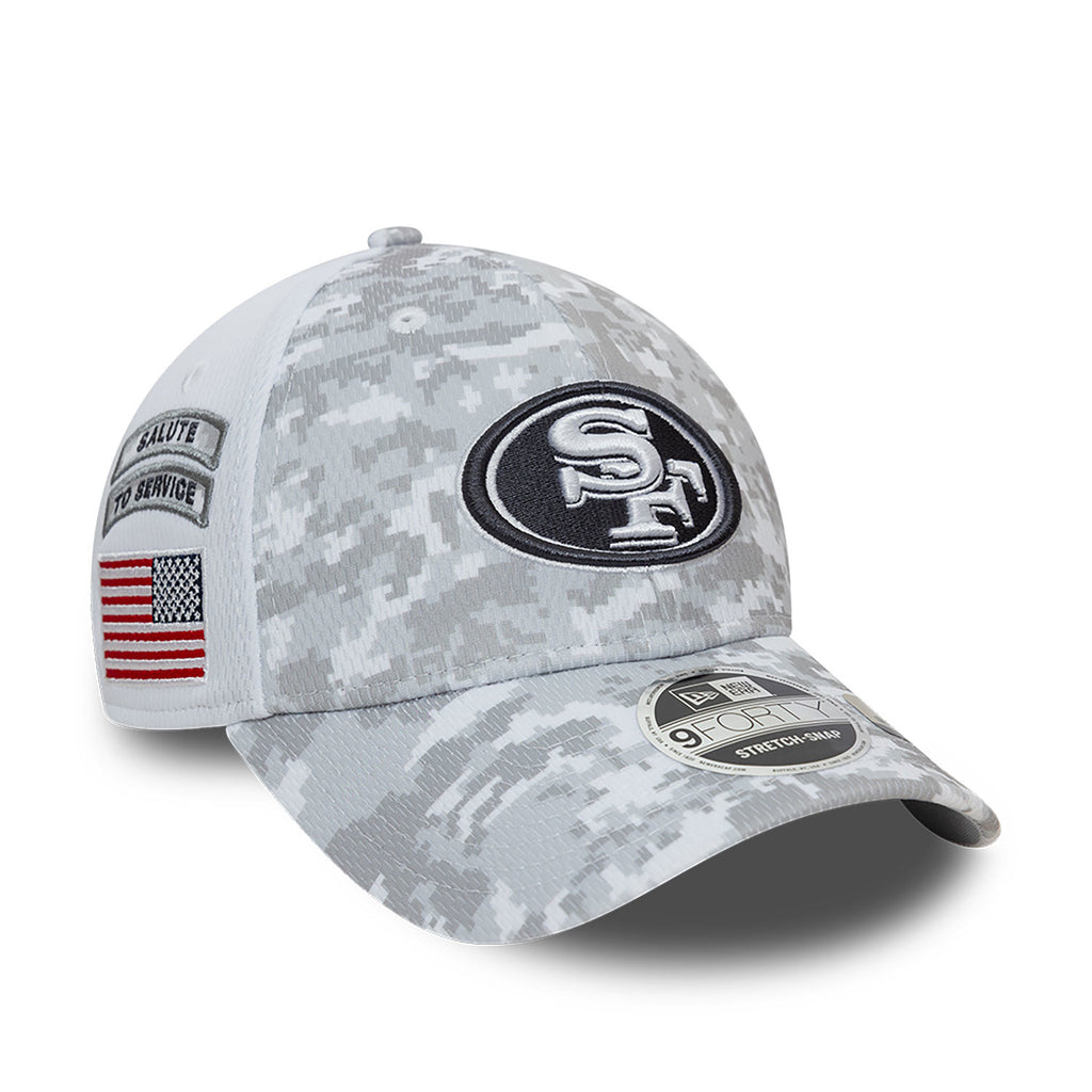 New Era NFL Men's San Francisco 49ers 2024 Salute To Service 9Forty Stretch-Snap Hat