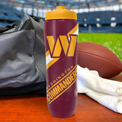 Party Animal NFL Washington Commanders Squeezy Water Bottle 32 oz