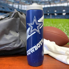 Party Animal NFL Dallas Cowboys Squeezy Water Bottle 32 oz