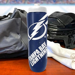 Party Animal NHL Tampa Bay Lightning Squeezy Water Bottle 32 oz