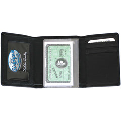 Siskiyou Sports NFL Men's Las Vegas Raiders Genuine Leather Tri-fold Wallet