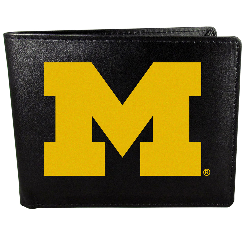 Siskiyou Sports NCAA Unisex Michigan Wolverines Bi-fold Wallet Large Logo