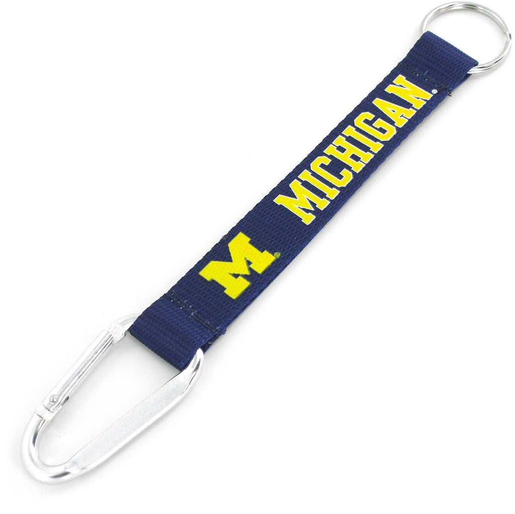 Aminco NCAA Michigan Wolverines Carabiner Lanyard Keychain