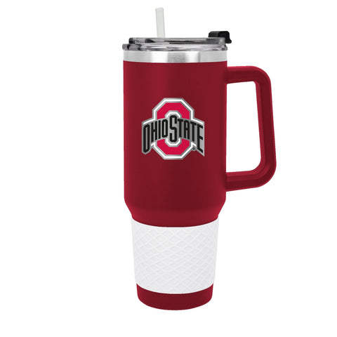 Ohio State Buckeyes 14oz Red Ceramic Mug, 4th and Goal