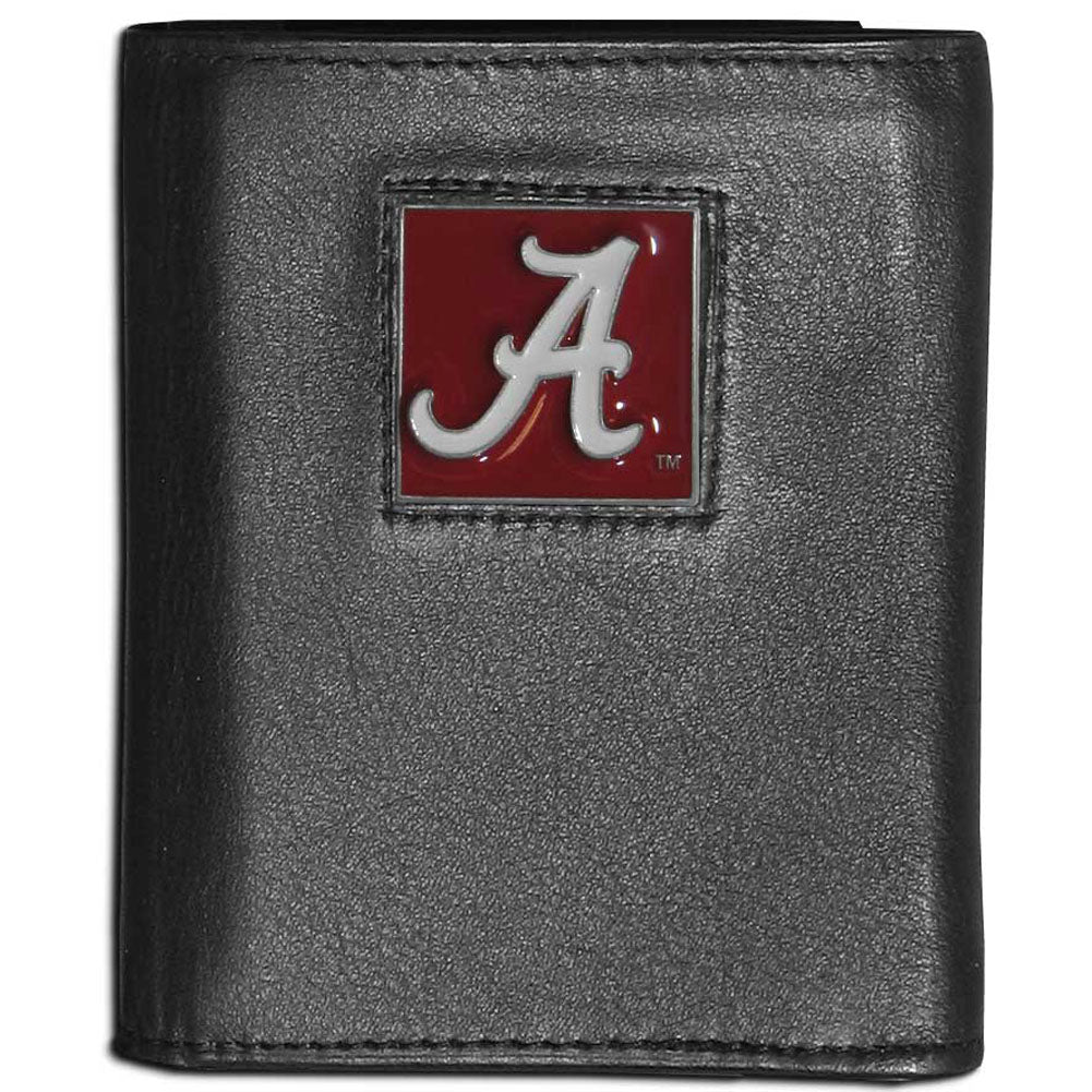 Siskiyou Sports NCAA Men's Alabama Crimson Tide Genuine Leather Tri-fold Wallet