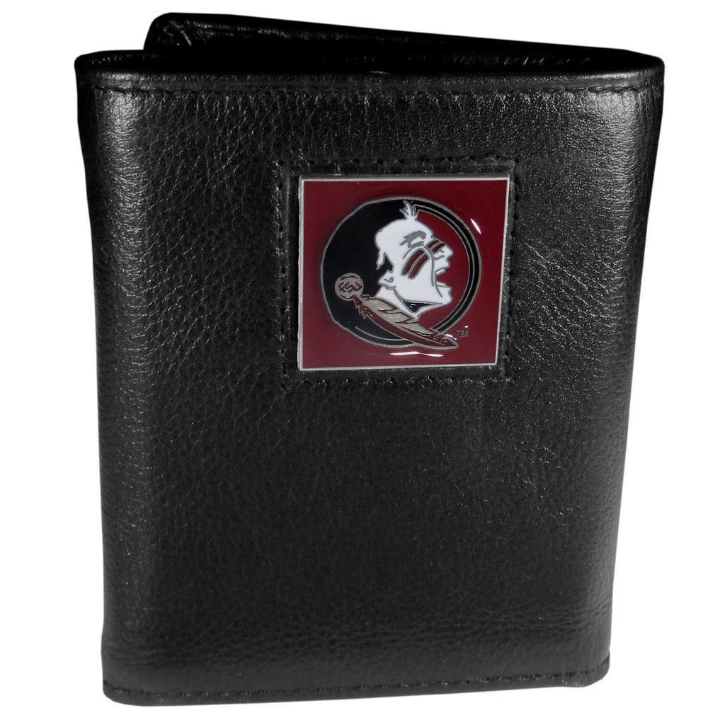 Siskiyou Sports NCAA Men's Florida St. Seminoles Genuine Leather Tri-fold Wallet