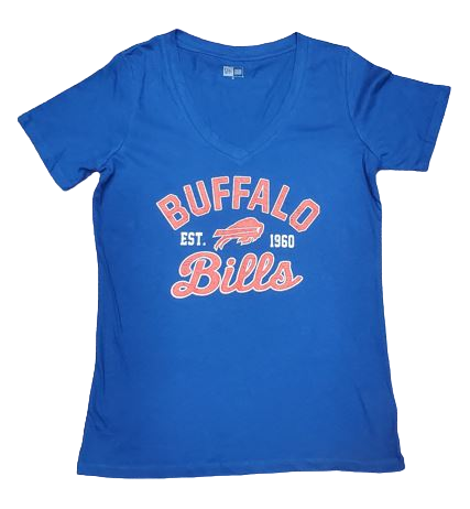 New Era NFL Women’s Buffalo Bills Established V-Neck T-Shirt