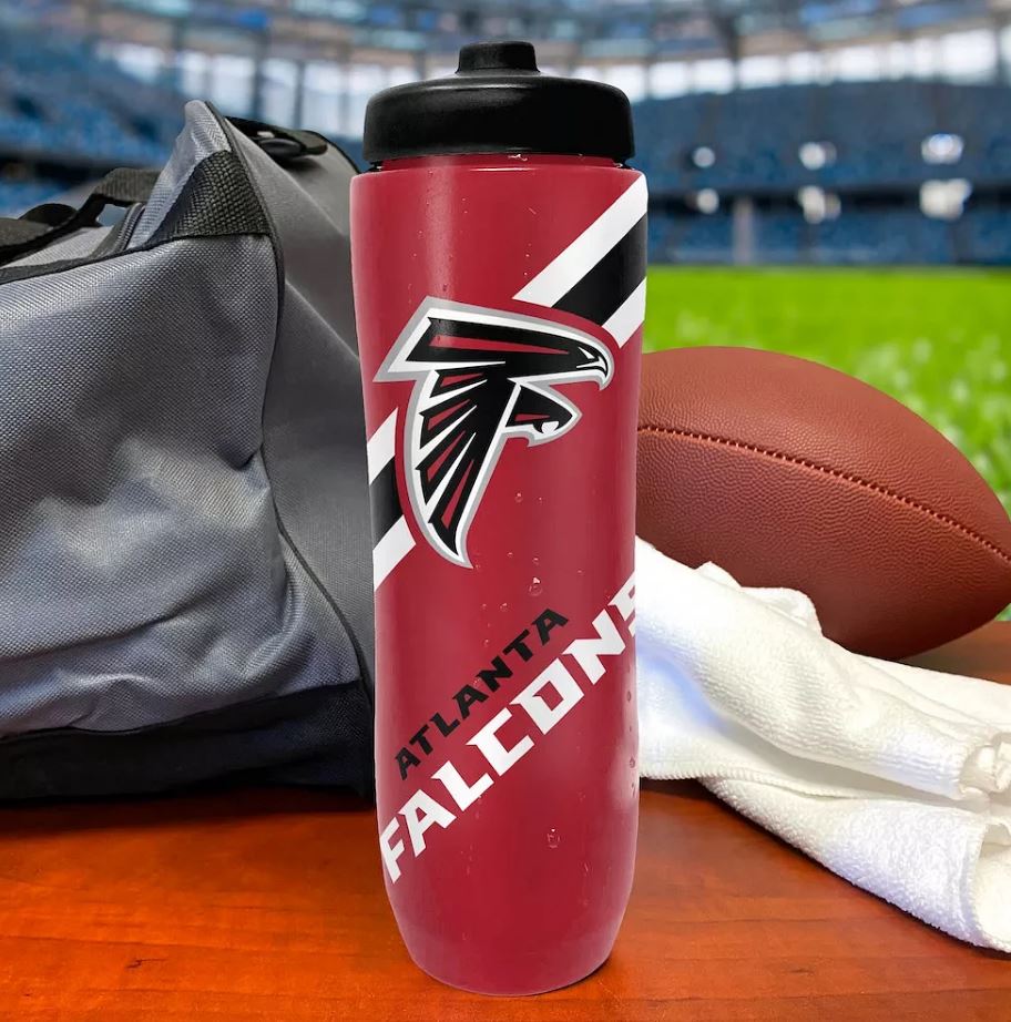 Party Animal NFL Atlanta Falcons Squeezy Water Bottle 32 oz