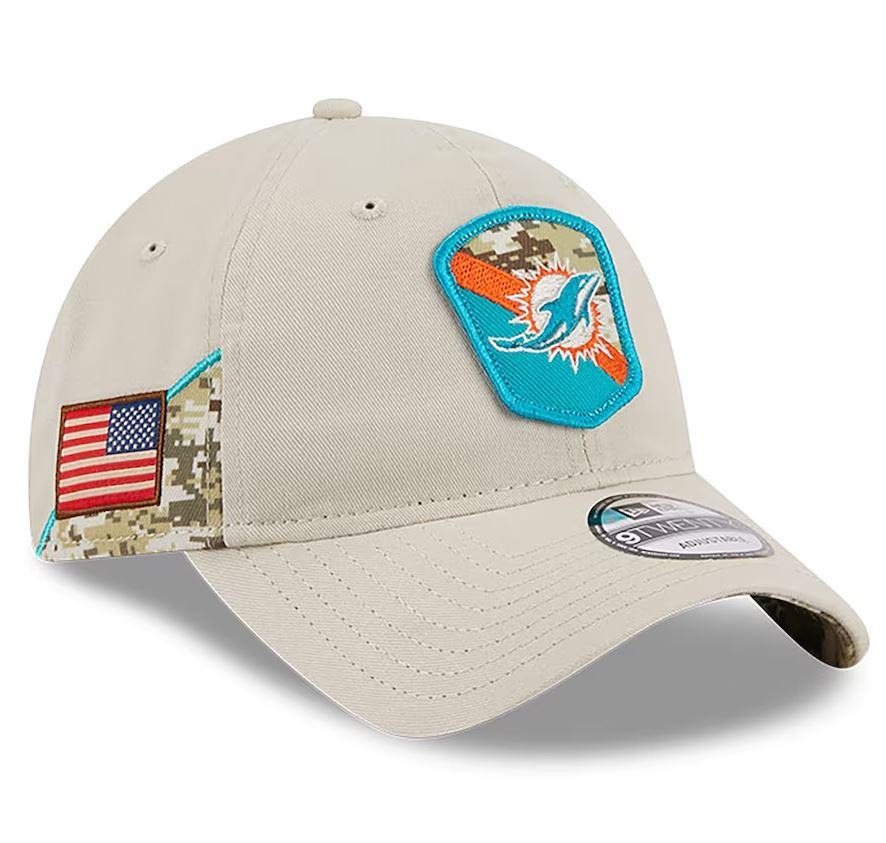 New Era NFL Men's Miami Dolphins 2023 Salute To Service 9TWENTY Adjustable Hat